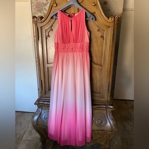 GORGEOUS MULTI PINK LONG DRESS